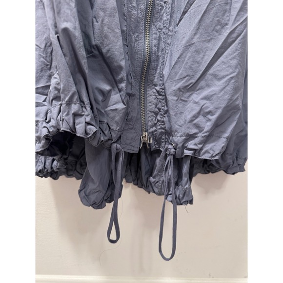 Daily Practice by Anthropologie Blue Free Fall Zip Front Bungee Hem Dress Large - Picture 5 of 7